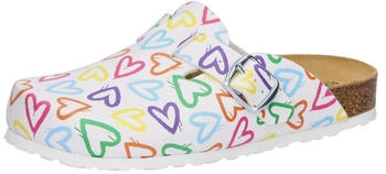 Lico Clog Bioline Print weiß