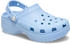 Crocs Classic Platform Pearl Clog W blau calcit