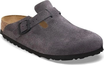 Birkenstock Boston Suede Clogs grau