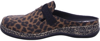 Rieker Damen Clogs 46393 blau schwarz