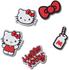 Crocs Unisex Schuh 5er-Pack Personalisieren Jibbitz für Schuh-Charme Hello Kitty