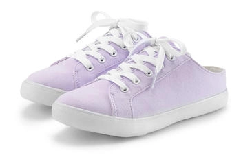 Vivance Dreams Sabot Sneaker Clog zum Reinschl&uuml;pfen Schn&uuml;rung lila flieder