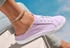 Vivance Dreams Sabot Sneaker Clog zum Reinschlüpfen Schnürung lila flieder