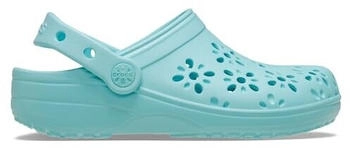Crocs Classic Floral Cut Out Clog T aquamarin
