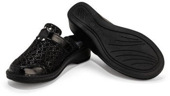 Vitaform Suede Leather Clog schwarz