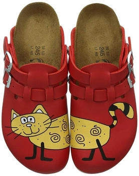 Birkenstock Kay SL Birko-Flor cat red