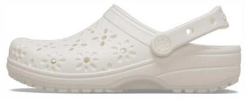 Crocs Classic Floral Cut Out Clog Kreide/Weiß (210927-0WV)