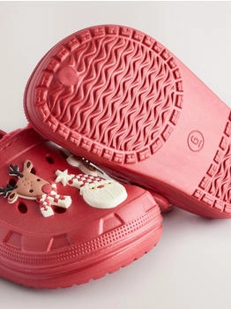 Next Fashion Warm gefütterte Hausschuhe-Clogs, Weihnachten Hausschuh