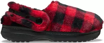 Crocs Classic Unfurgettable Buff Check schwarz/rot