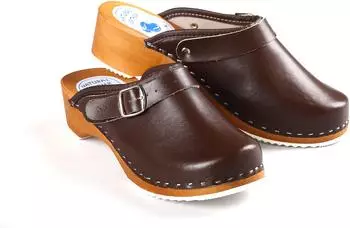 Aves-24 Holzschuhe braun