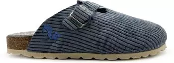 thies Eco Cord Clog asphalt (blau)