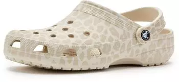 Crocs Classic Clog Graphic almond tint/leopard