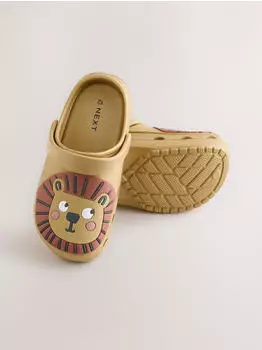 Next Fashion Next Clogs Yellow Lion