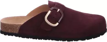 Tamaris Leather Clogs (1-27600-44) bordeaux