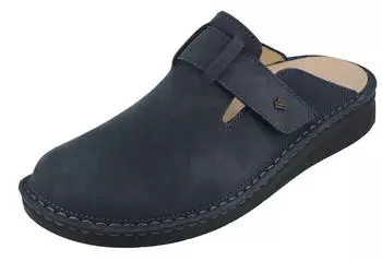 Finn Comfort Petare Clog Nubuck Leather Embossed marine
