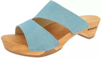 Woody Shoes Kate Clog Mule baby blue