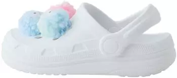 Next Fashion Next Clogs white monster pom