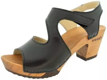 Woody Shoes Hannah Clog Sandal schwarz