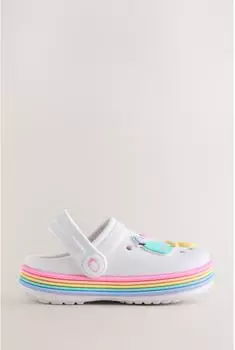 Next Fashion Clogs mischfarben/weiß