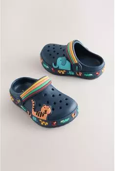 Next Fashion Next Clogs Navy Safari