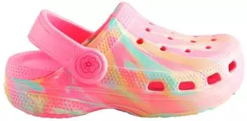 Next Fashion Clogs Wide Fit türkis/dunkelgelb/pink