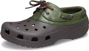 Crocs Classic Boat Shoe espresso/army green