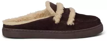 Marc O'Polo Oiled Suede Sabot burnt coffee