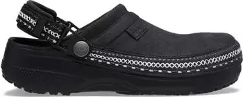 Crocs Crafted Vegan Suede Stitch Sabots schwarz