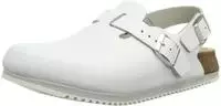 Birkenstock 061134-39, Birkenstock Clog Tokio Super Grip, Naturleder, wei&szlig;, Weite