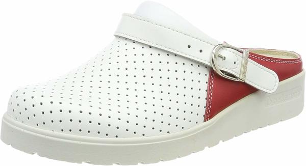 Berkemann Tec-Pro-Brage white/red/leather perforated