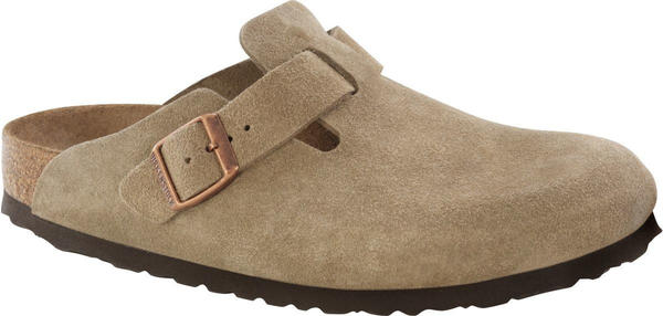 Birkenstock Boston Soft Footbed Suede Leather taupe (schmal)