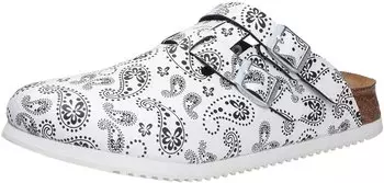 Birkenstock Kay SL Birko-Flor paisley black/white (schmal)