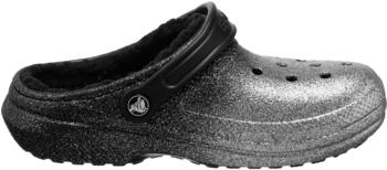 Crocs Classic Glitter Lined Clog black/silver