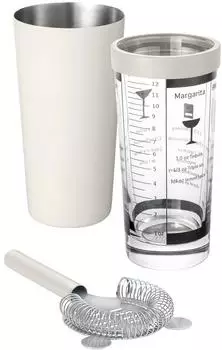 Blomus LOUNGE Boston-Shaker Set mit Barsieb 500ml moonbeam (64290)
