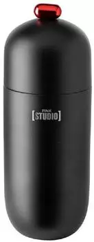 Fink Pop Art Cocktailshaker, Edelstahl, schwarz/rot, 23cm