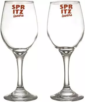 Cook Concept Spritz Cocktail-Set 10-teilig, 2 Gläser, Glasstrohhalme, orange (KV7411)