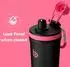 LuxusKollektion Protein Shaker Edelstahl 750ml, doppelwandig, BPA-frei, schwarz
