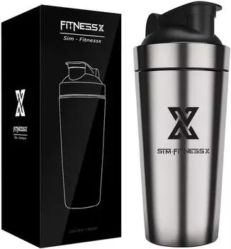 LuxusKollektion Protein Shaker Edelstahl 700ml Vakuum