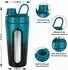 LuxusKollektion Protein Shaker Edelstahl 28oz mit Sichtfenster und 2 Kugeln