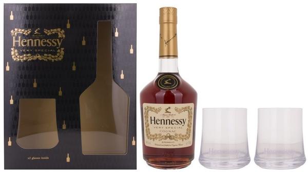 Hennessy VS Geschenkset mit 2 Gläsern 0,7l