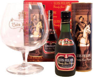 Luis Felipe Gran Reserva Brandy Miniatur Set 0,04l 40%