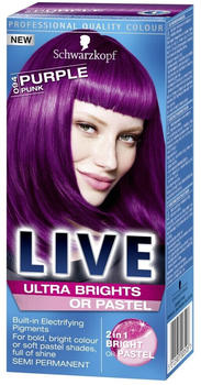 Schwarzkopf Live Ultra Brights or Pastel Semi-Permanent Hair Dye 94 Purple Punk