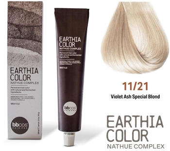 BBcos Earthia Color Nathue Complex 11/21 Violet Ash Special Blond 100ml