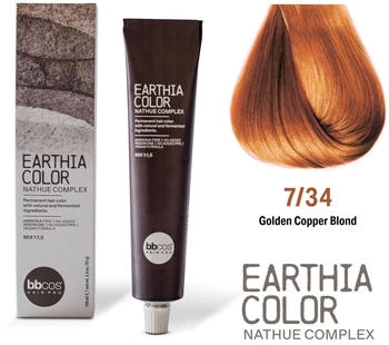 BBcos Earthia Color Nathue Complex 7/34 Golden Copper Blond 100ml