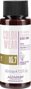 Alfaparf Milano Color Wear Gloss Toner Matte - 05.7 Soft Light Matte Brown 60ml