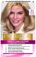 L'Or&eacute;al Paris Excellence Creme Haarfarbe Farbton 9.1 1 St., Grundpreis: &euro;