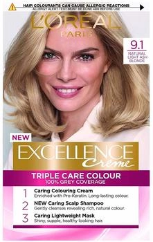 L'Or&eacute;al Excellence Cr&egrave;me (50 ml) 9.1 Natural Light Ash Blonde