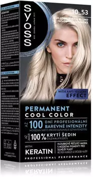 syoss Permanent Cool Color Permanent- mit k&uuml;hlem Unterton Farbton 10_53 Cool Light Blond 1 St.