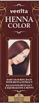 Venita Henna Color Coloring Lotion From Henna Ecstraktem 11 Burgund 75Ml