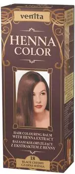 Venita Henna Color Haarfärbemittel, 18 Black Cherry 75 ml